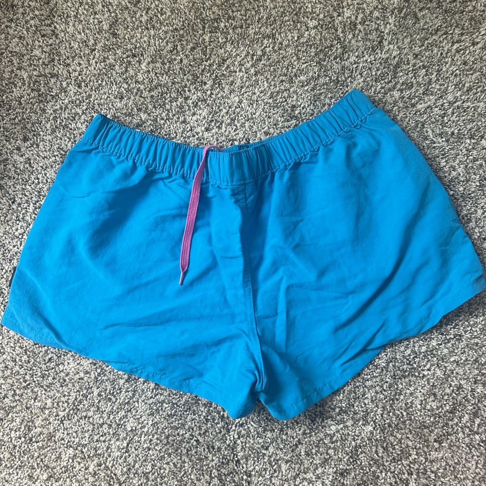 PATAGONIA WOMENS BLUE ATHLETIC SHORTS